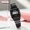 SKMEI 2589 New Women's Digital Sports Square Waterproof Clock Watch Luxury Stainless Steel Strap Electronic Watch reloj mujer