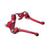 Folding Clutch Brake Lever Fit 22mm Handlebar Adjustable Red Aluminum for 50cc-160cc Chinese
