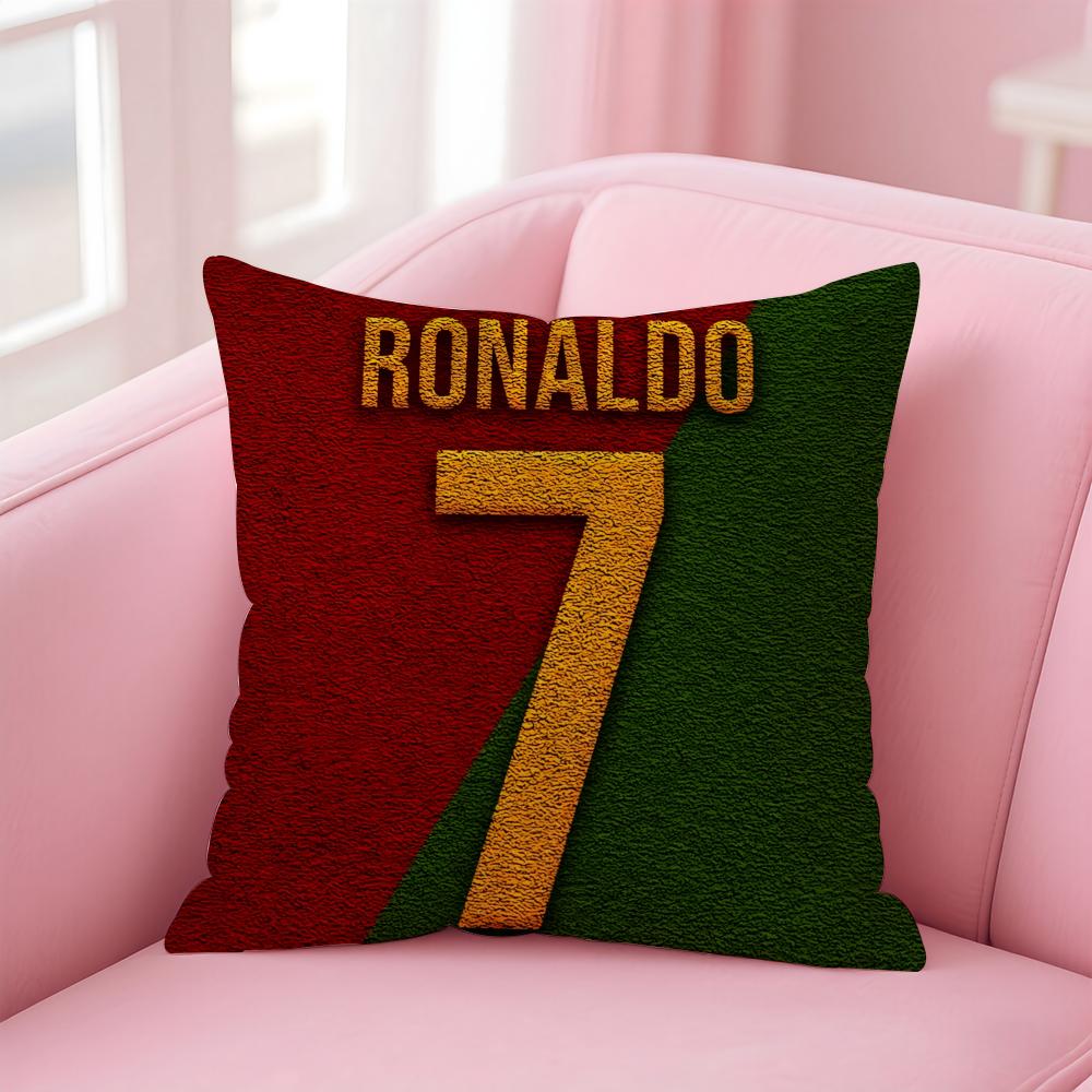 CR7 CCristiano RRonaldoS Cushion Cover Pillow Case Soft Friendly Fabric Concealed Zipper