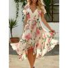 2025 New Fashion Trend Dresses Spring Summer Printed Waist Dresses Fashion Women's