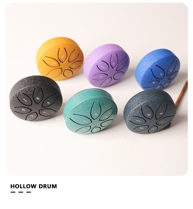 3-inch 6-tone Mini Steel Tongue Drum