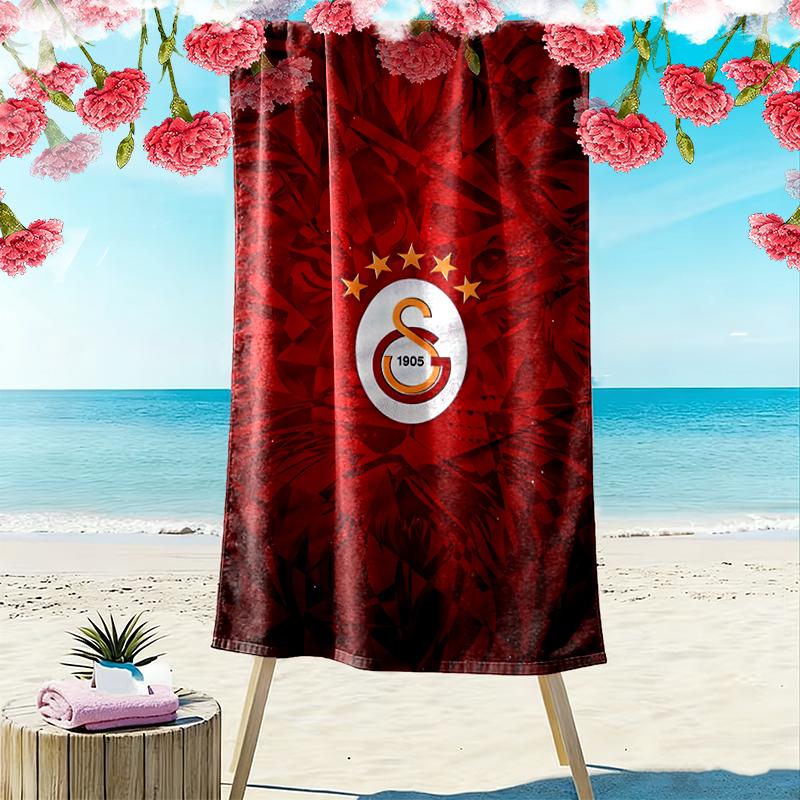Пляжное полотенце Galatasaray SK, Обязательный атрибут для любого идеального путешествия, Идеальный подарок на день рождения, праздник для семьи и друзей