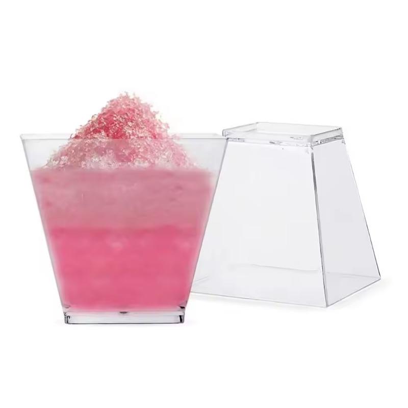 20 шт одноразовые пластиковые стаканчики для десерта день рождения прозрачные вечерние мороженое домой Рождество поставляется