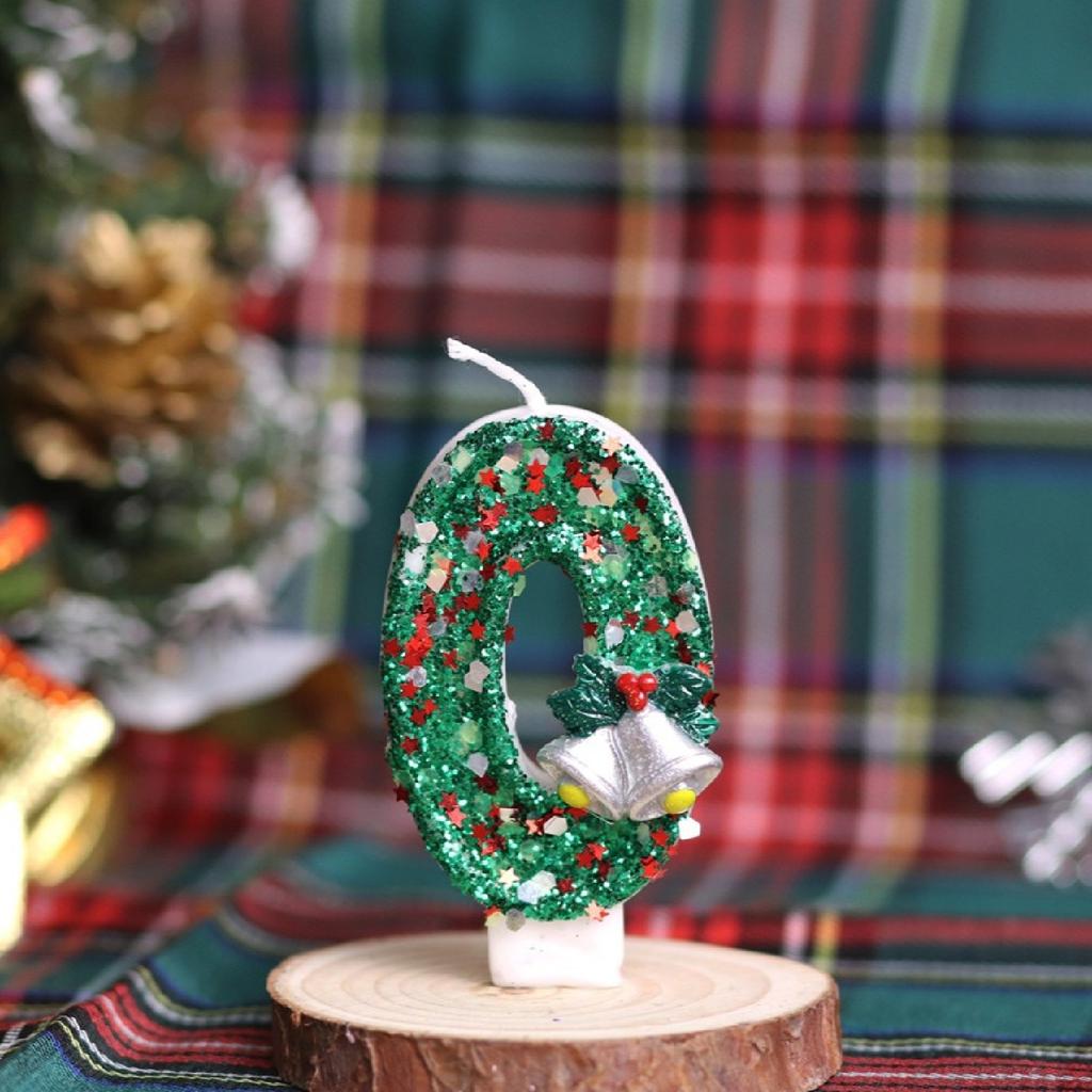 Рождественский номер День рождения Свеча Вечеринка Торт Украшение Подарок на день рождения Санта-Клаус