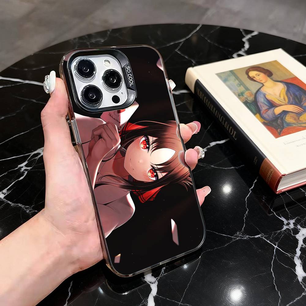 Чехол для телефона Кагуя Синомия Для iPhone 17,16,15,14,13,12,11 Plus,Pro Max,XS,Красочный Серебристый Черный Чехол