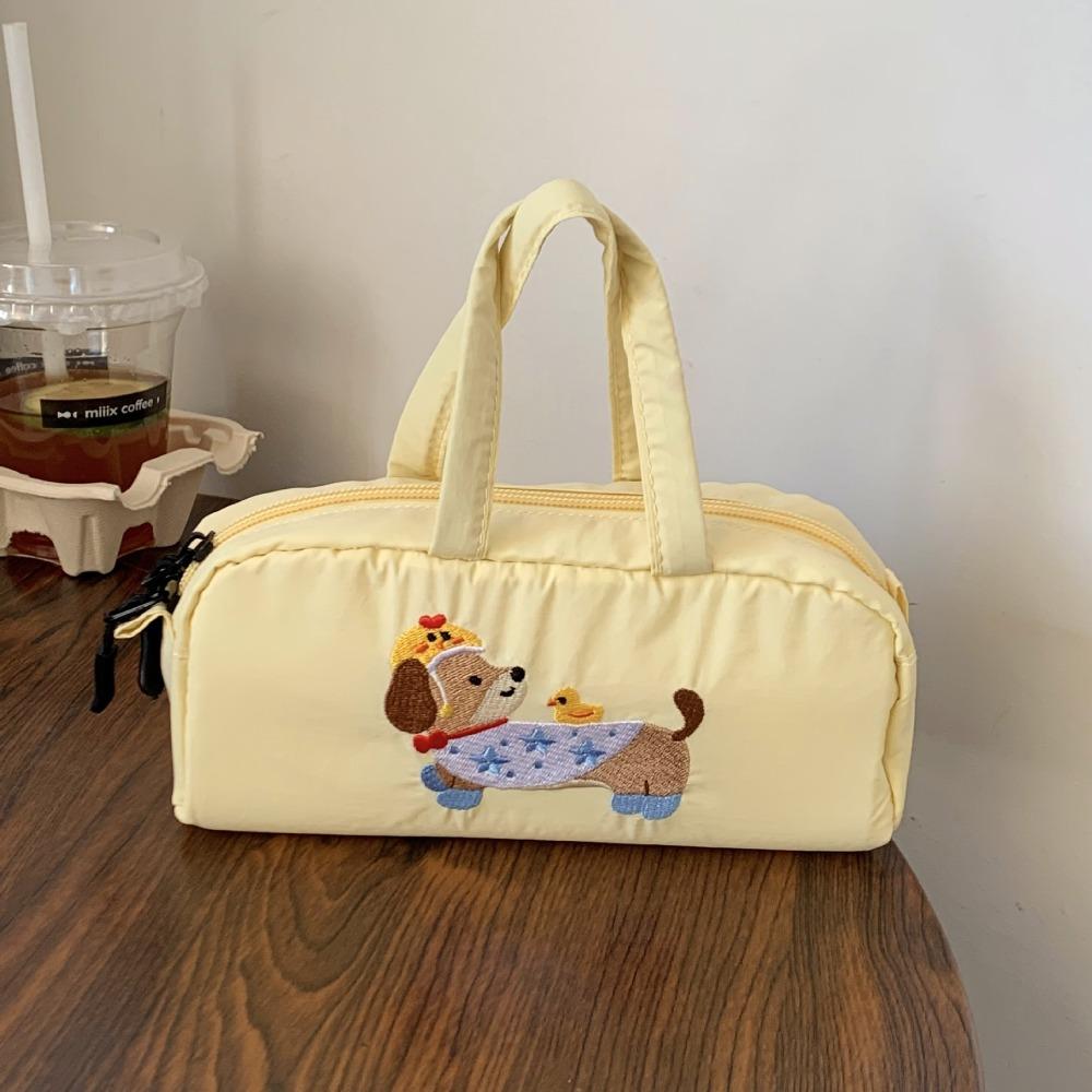 Desktop Storage Cartoon Pencil Case Print Cloth Stationery Bag Stationery Holder