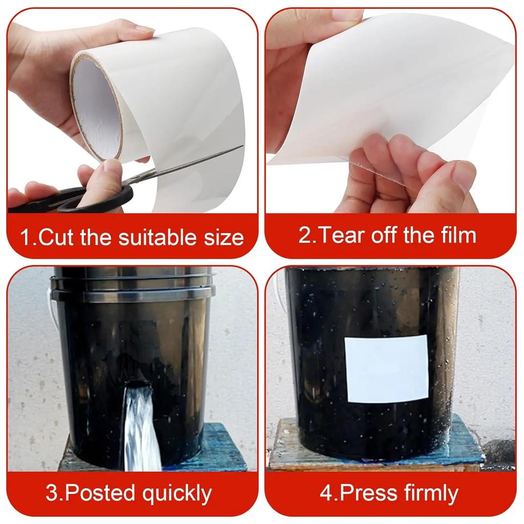 Ремонтная лента многоцелевая водонепроницаемая прочная подводная лента для герметизации утечек для садовых труб, бассейнов, быстродействующая лента для устранения утечек, новая