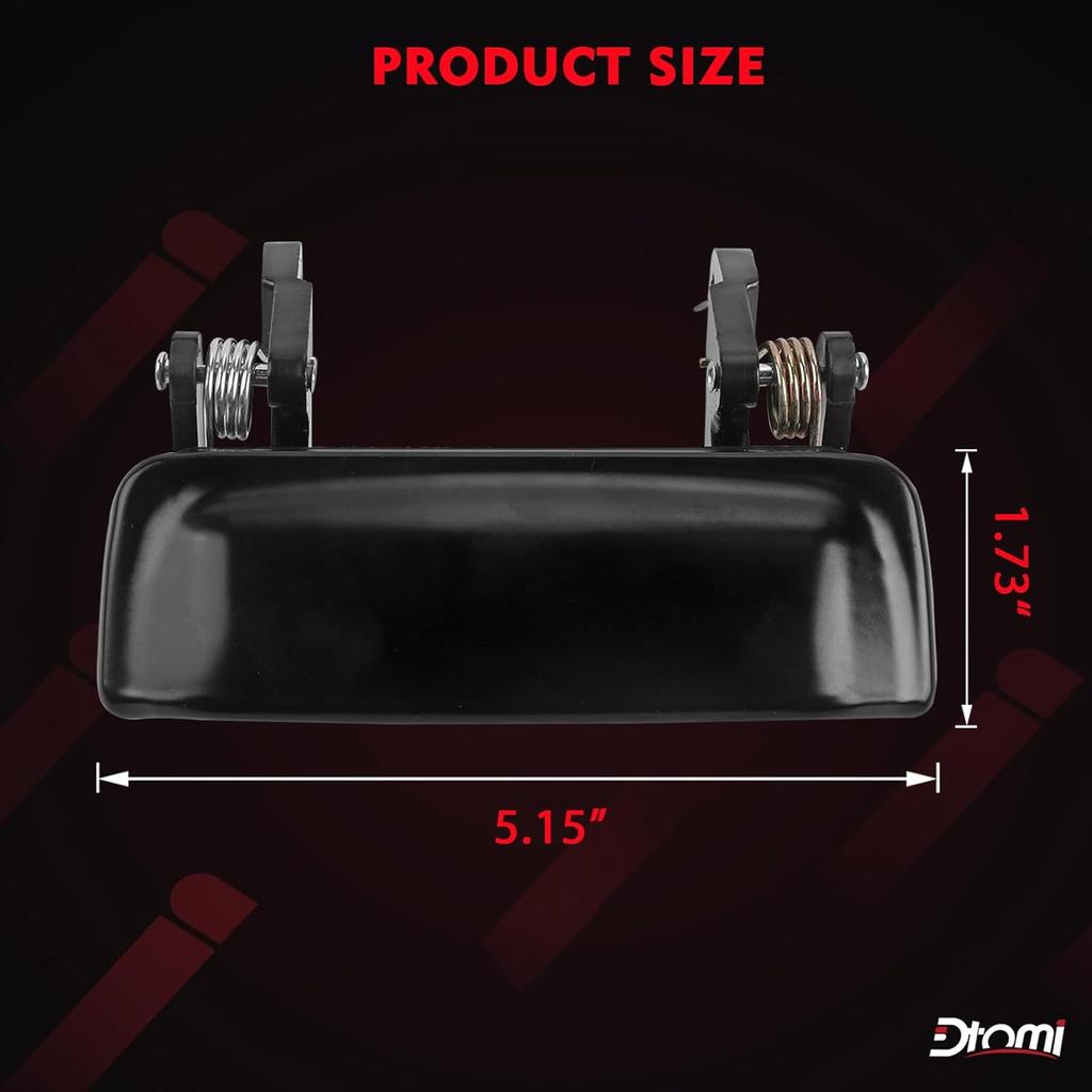 Exterior Door Handle, All Metal Front Outside Left Driver & Right Black Compatible With Ford Mazda Vehicle Ranger B2300 B3000 B4000 1998-2011,