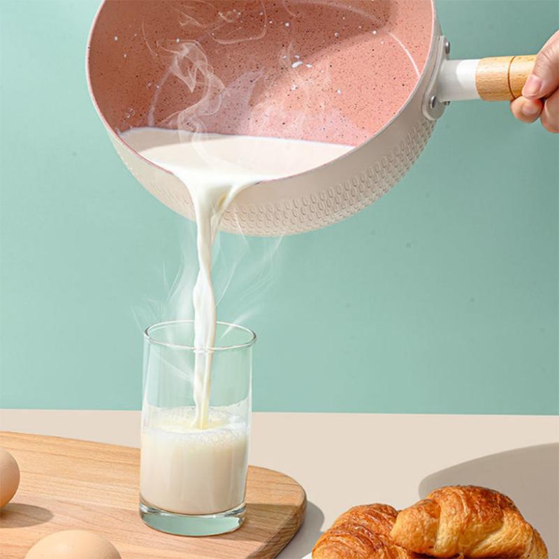 Japanese-style Snow Pan, Small Milk Pot Non-stick Pot Noodles Instant Noodle Pot Small Boiling Pot Small Soup Pot Household Gas Stove