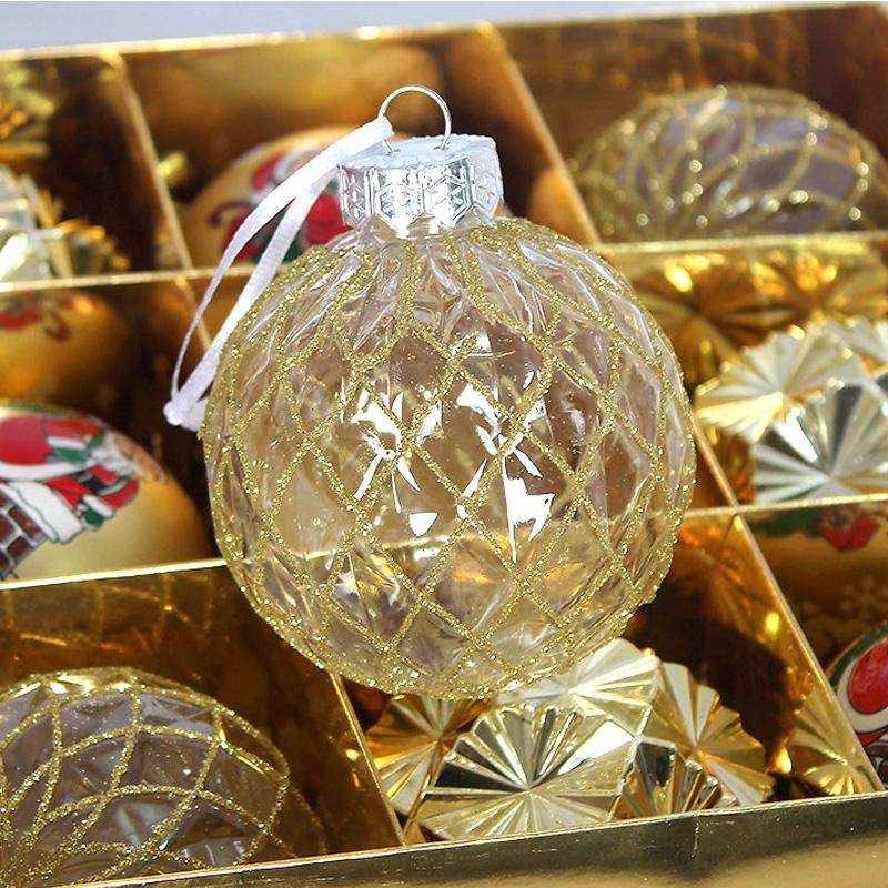 9 шт. небьющиеся подвесные небьющиеся окрашенные фигурные новогодние подарки разноцветные шары декоративный рождественский шар гальванизированный шар