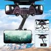 Car Mount Rearview Mirror, 360° Rotation, Phone Holder for 4 To 7 Inch Smartphone