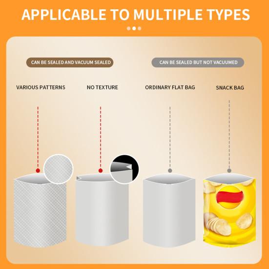 Электрический вакуумный упаковщик с регулируемой температурой запайки, встроенным резаком, портативный запайщик для пищевых продуктов, сенсорный запайщик пакетов для кухни, домашнего использования