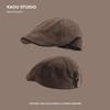 Autumn Artist Painter Hat Suede Beret Style Cap Fashion Newsboy Cap  For Men Women