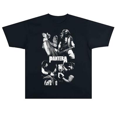 Летняя Черная Футболка с Коротким Рукавом Pantera USA, Хардкор, Хэви-Метал Группа, Плеть Новая Быстрый Рок Евро-Американская