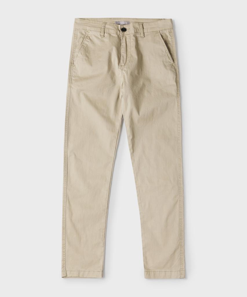 PANICALE Beige Regular Slim Fit Cotton Pants (Type A)