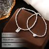 Banyan Tree S925 Silver Irregular Love Square Bamboo Bracelet for Girlfriend
