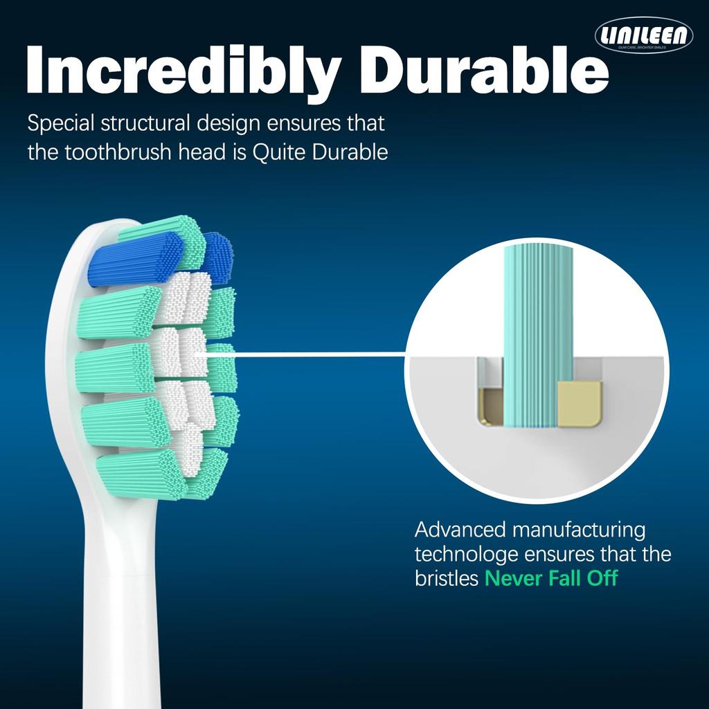 LINILEEA Electric Toothbrush Replacement Brush Sets for Philips Sonicare DiamondClean Series and 3100 Series Improved 10 Brush Sets (2025 Model),