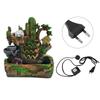 Отличительный настольный фонтан с имитацией рокария, ландшафтный орнамент с эффектом распыления EU