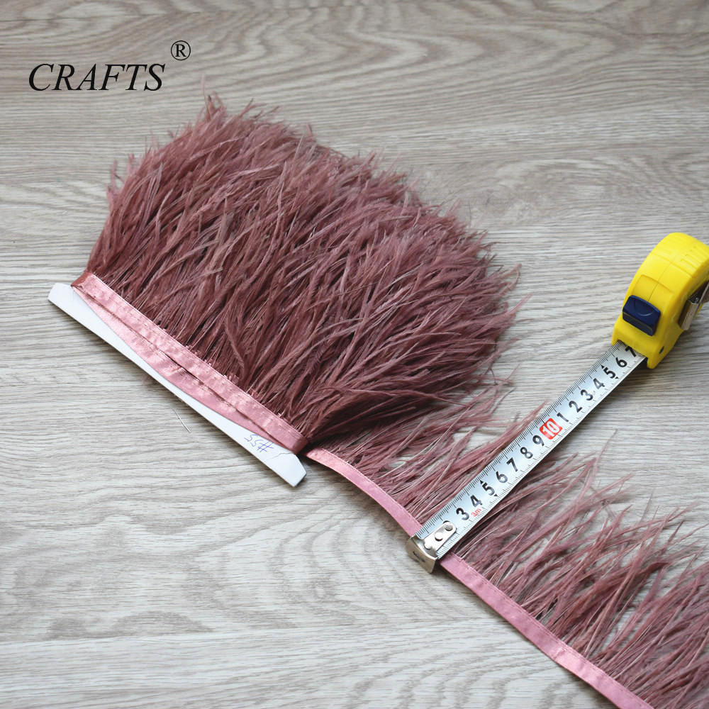 Перо2023 горячо! Пушистая и красивая отделочная ткань с перьями страуса, длина 5-10 м, боковая лента, ширина 8-10 см / Аксессуары для шитья DIY