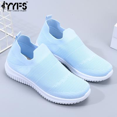 Женская летняя дышащая обувь с летящим плетением, легкая обувь на мягкой подошве, сетчатая спортивная обувь