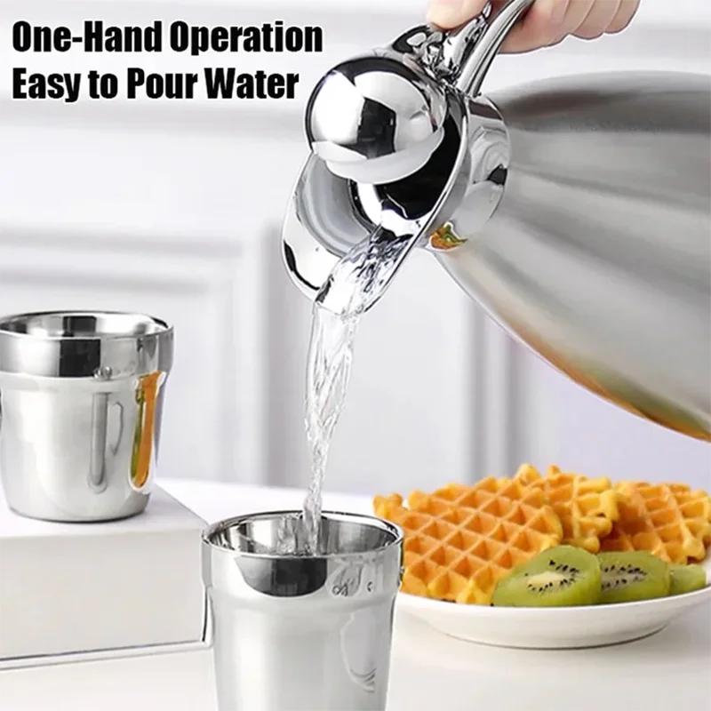 1,5 л 2 л большой двухслойный термос из нержавеющей стали бутылка для домашнего бара термос чайник для чая кофе кувшин для горячей воды теплоизоляционный горшок