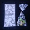Supplies Transparent Snowflake Christmas Candy Bags Cellophane Baking Packaging Cookies Storage