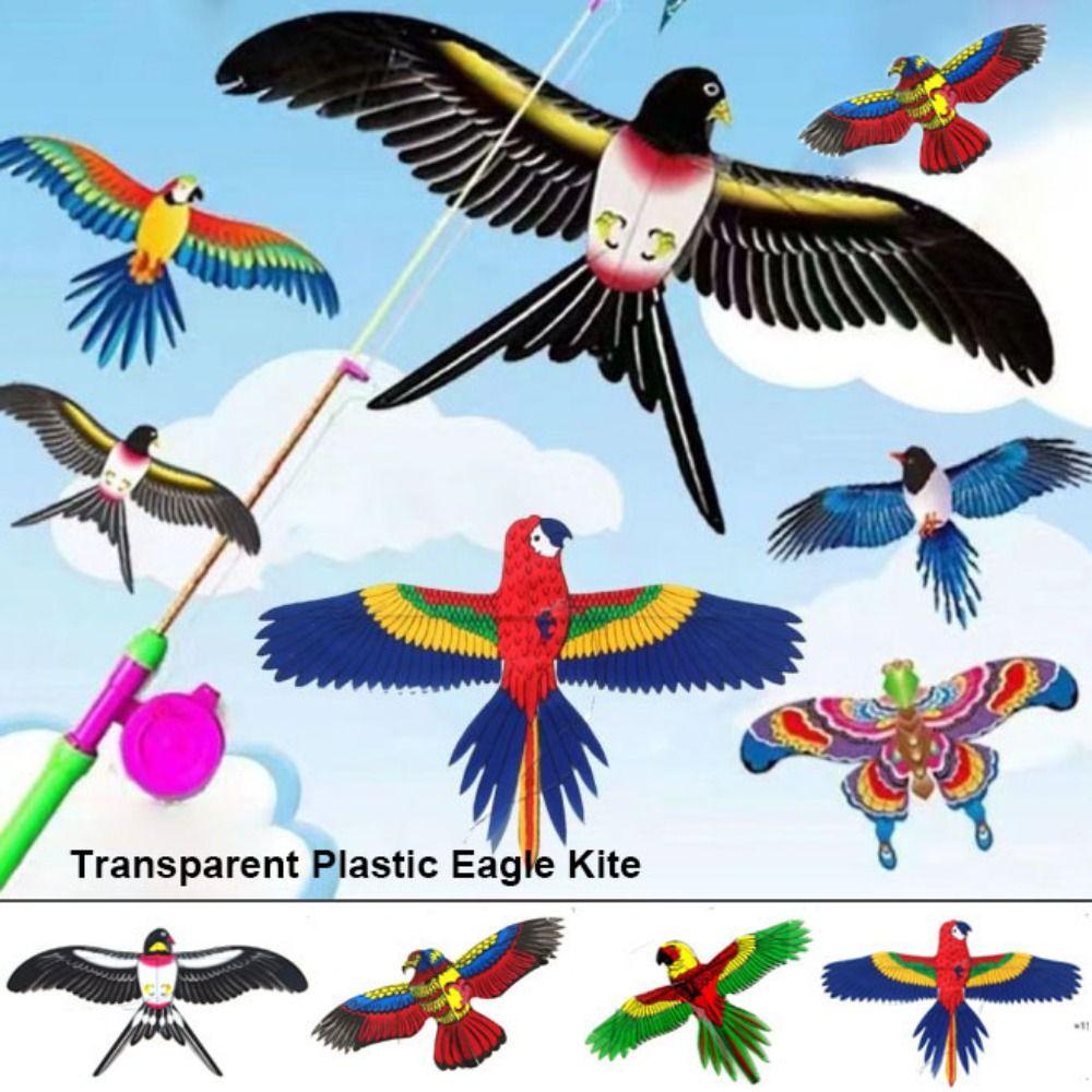 Family Trips Garden Outdoor Sports Plastic Eagle Kite Large Eagle Kites Kite Line Flying Bird Kites