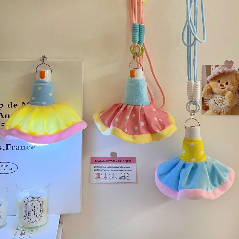 Colorful Bedroom Night Light Kawaii Hanging Lantern Hanging Flower Lamp  Bedhead Decorative