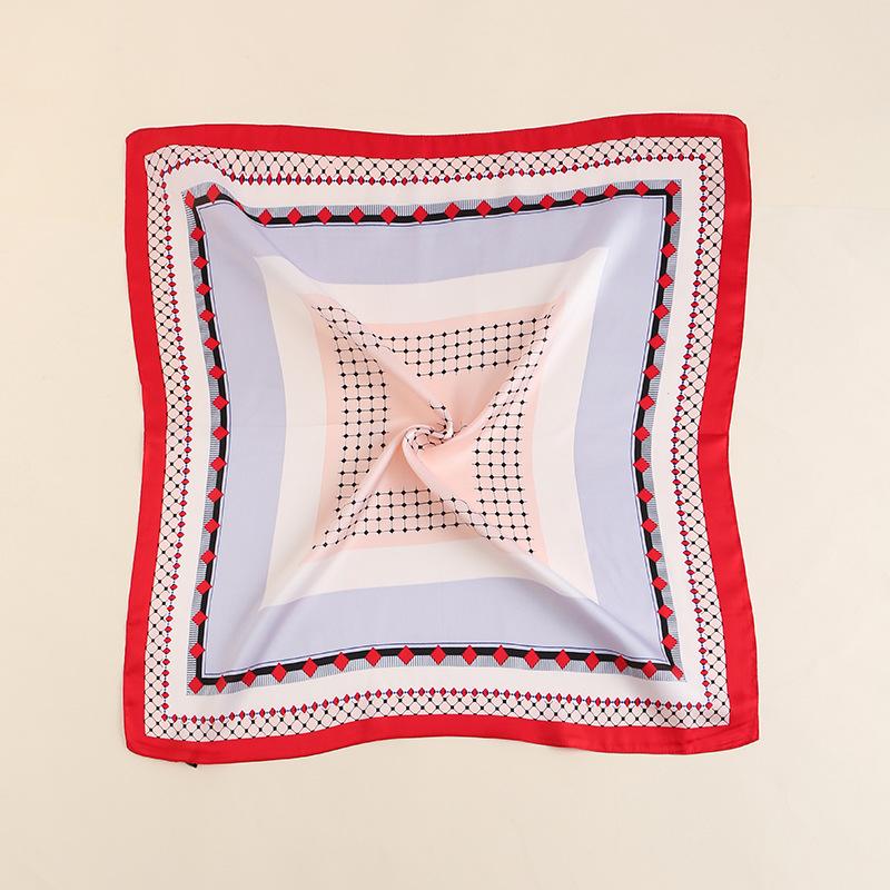 2024 New 70 CM Silk Shirt Decoration Small Square Scarf Fashionable And Versatile Commuting Scarf Neck Protection Scarf