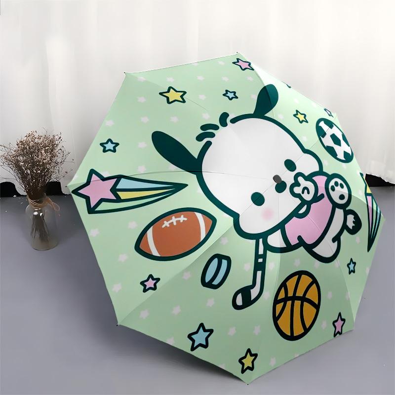 1pc Cute Sports Friends Umbrella with Plastic Handle,Suitable for All Seasons Home Travel Outdoor UmbrellaSanlio344