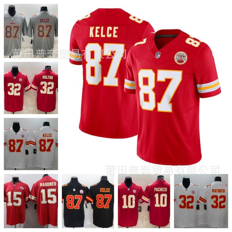 Kansas City Chiefs Travis Kelce 87 Football Jersey Mens Womens Embroidered Sports Uniform