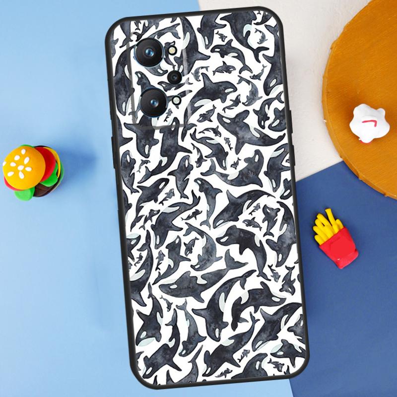 Кит-косатка Для Realme 11 10 12 13 14 Pro Plus GT 5 6 6T GT7 Pro C61 C53 C51 C21Y C25S C55 C67 C75 Чехол