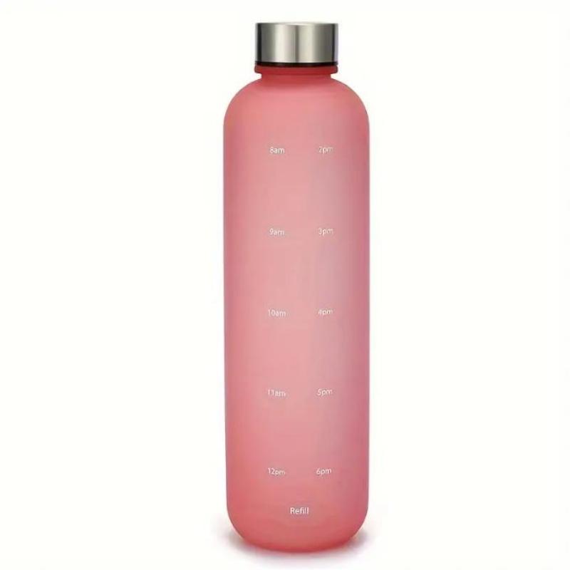 Gradient Sports Water Bottle with Measurements, Leak-Proof, Portable, Narrow Mouth, Sealable, BPA-Free PC Material - For Fitness