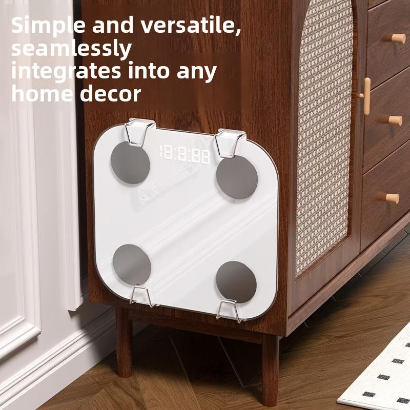 4 шт. Настенный держатель для весов, экономящая место полка для хранения весов для измерения жировой массы тела, с крепежом в комплекте