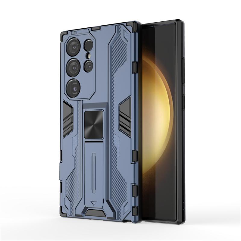 Для Samsung Galaxy S24 Ultra 5G чехол автомобильный магнитный стенд противоударный бронированный чехол для телефона Samsung S24 + Plus S 24 Ultra задняя крышка