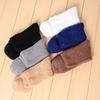 1 Pair Winter Socks Breathable Stretchy Plush Socks Free Size Fluffy Men Crew Socks for Bed Living Room