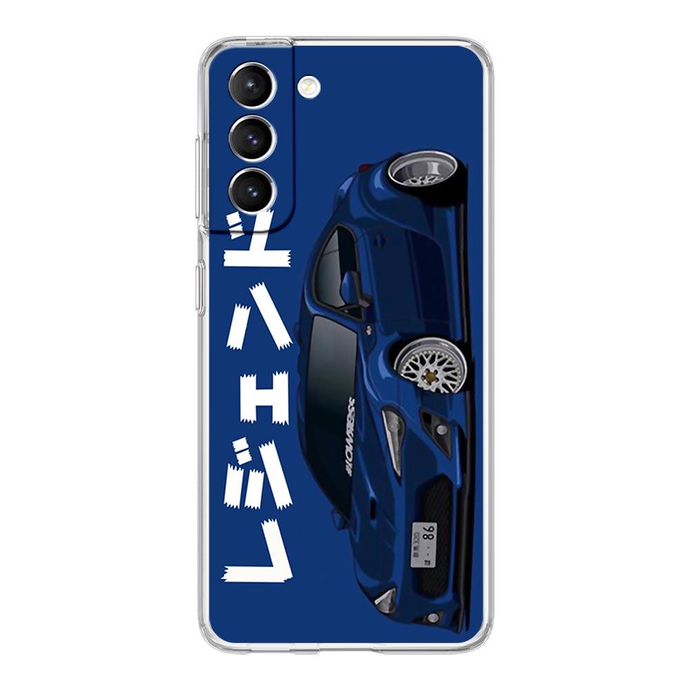 Чехол для телефона JDM Tokyo Drift Sports Car для Samsung Galaxy S22 5G S20 Ultra S21 FE 5G S10E S9 S8 S10 Plus Note 20 10, прозрачный чехол