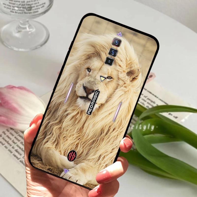Чехол для ZTE Nubia Red Magic 6 Ударопрочный Мягкий ТПУ Силиконовый Чехол для Телефона Для ZTE Nubia Red Magic 6S Pro Capa Мультяшный RedMagic 6