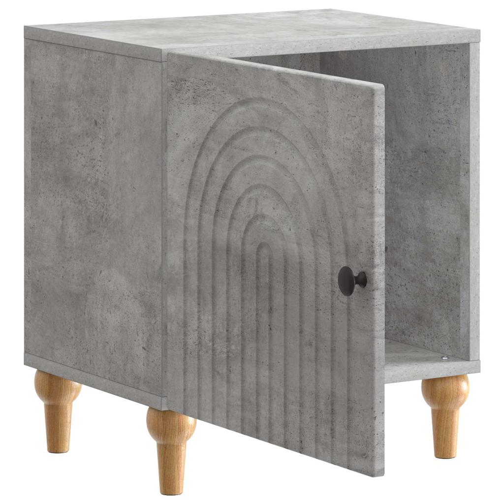 Nightstand Concrete Gray 43 x 34.5 x 50 cm Particleboard