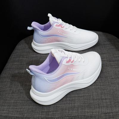 Женские летние дышащие кроссовки для бега на мягкой подошве, удобные, на платформе, повседневные сетчатые кроссовки, противоскользящие, легкие тренировочные туфли