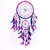 Circular Purple Feathers Wall Hanging Decoration Decor Craft Purpl