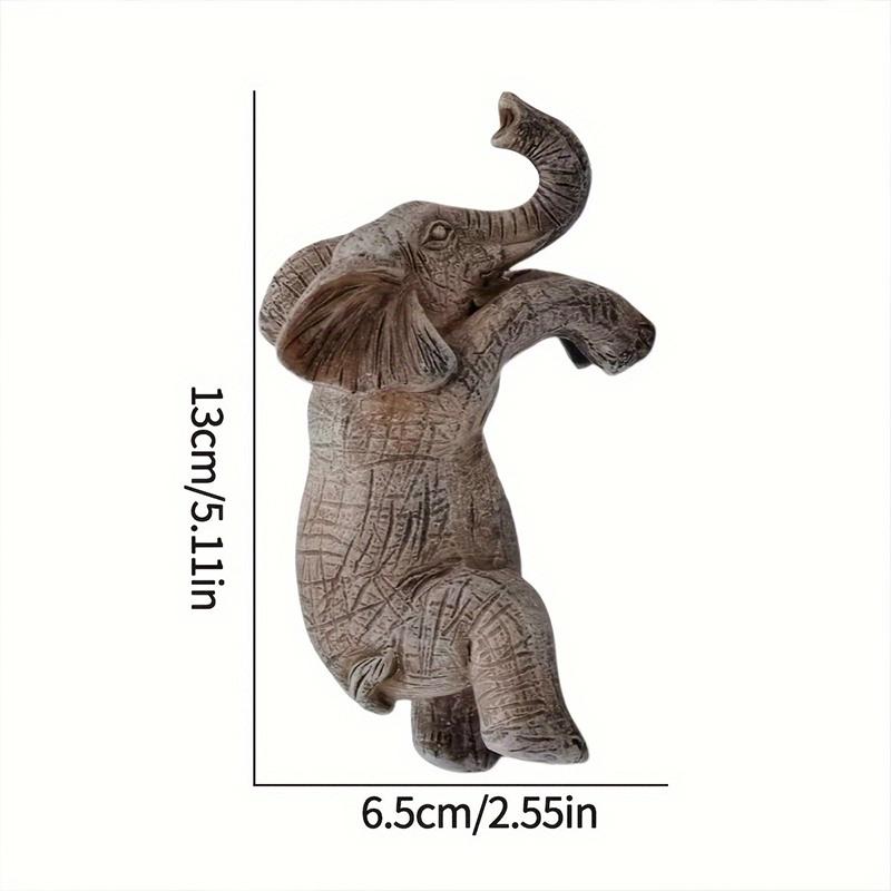 Creative Elephant Statue Resin Crafts Pot Hanging Ornaments