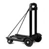 Foldable Hand Truck Dolly, Adjustable Cargo Cart, Portable 100 LB Utility Cart for Luggage, Travel,