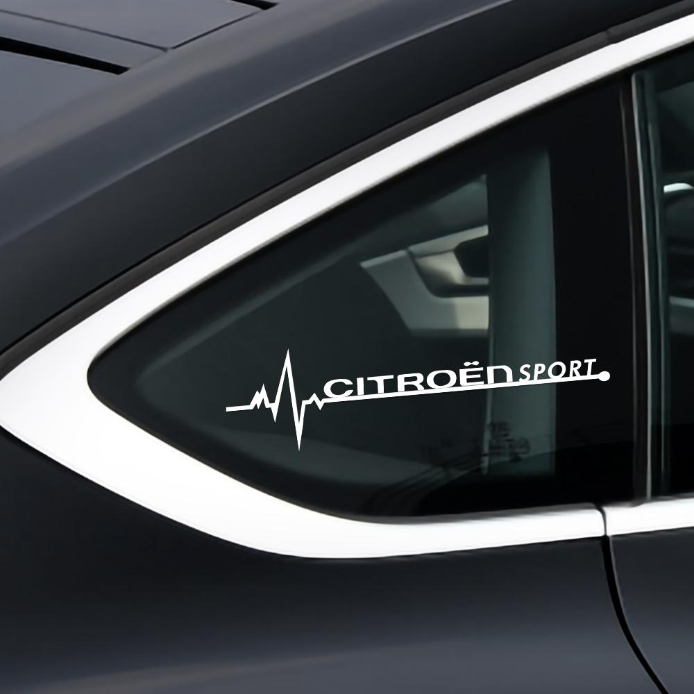 1 pair Creative Fashion Car Side Window Stickers For Citroen C1 C2 C3 C4 Picasso VTS C-ELYSEE Auto Exterior Tuning Accessories ahr256