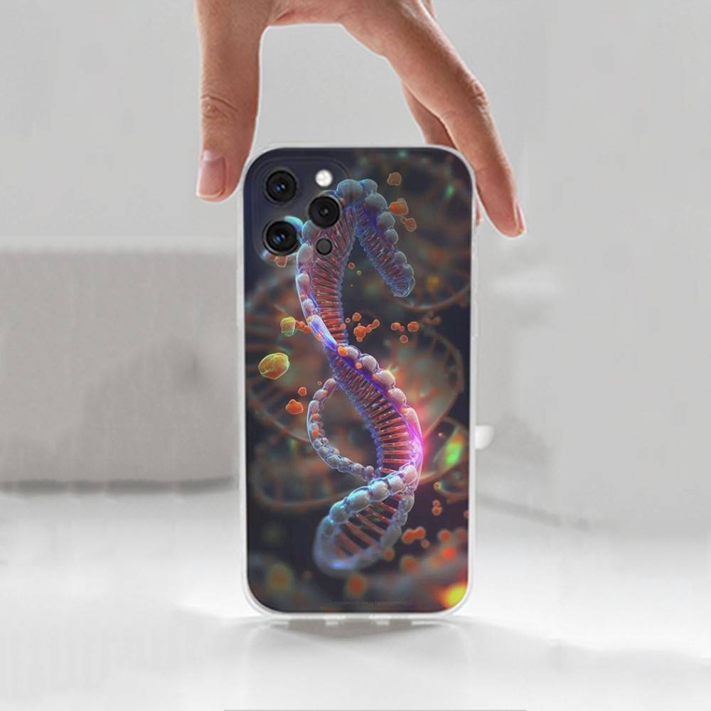 Наука Биология ДНК Для iPhone Max,14,SE,12,15,Pro,17,Plus,11,XS,Mini,16,X,13,XR,Прозрачный Мягкий Чехол
