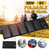 Outdoor 20W USB Port Solar Panels Portable Folding Foldable Waterproof Solar Panel Charger Power Bank for Phone