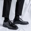 Men Business Casual Leather Shoes Outdoor Non Slip Platform Oxford Shoes Lace-up Black Office Career Dress Shoe Male Derby Shoes