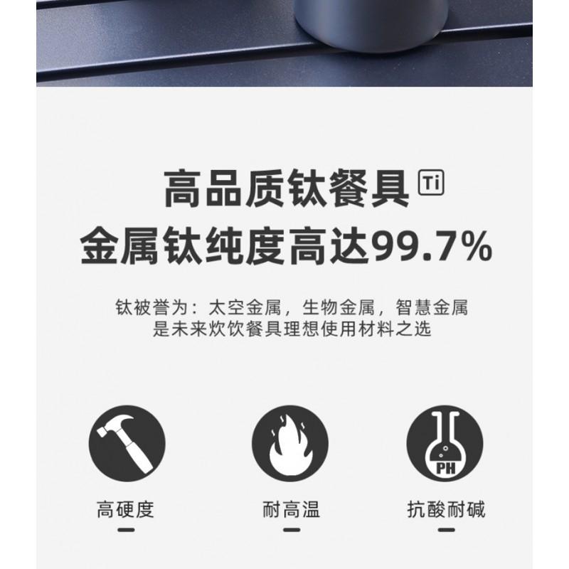 Pure Titanium Foldable Travel Mug 230ml 350ml 480ml Portable Office Tea Coffee Cup Camping Hiking Outdoor Use