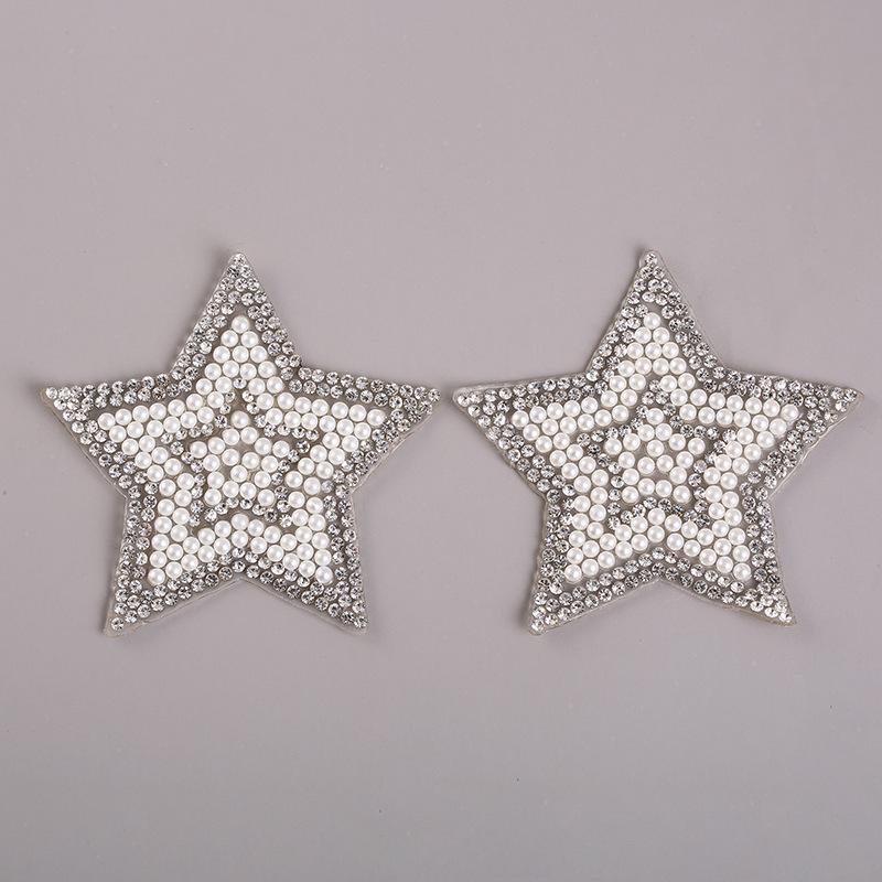 Лучшие нашивки Звездные мотивы Утюг на Сердце Горячая корона исправить Стразы Нашивки Кристалл Одежда Обувь Одежда Женщины Свадьба