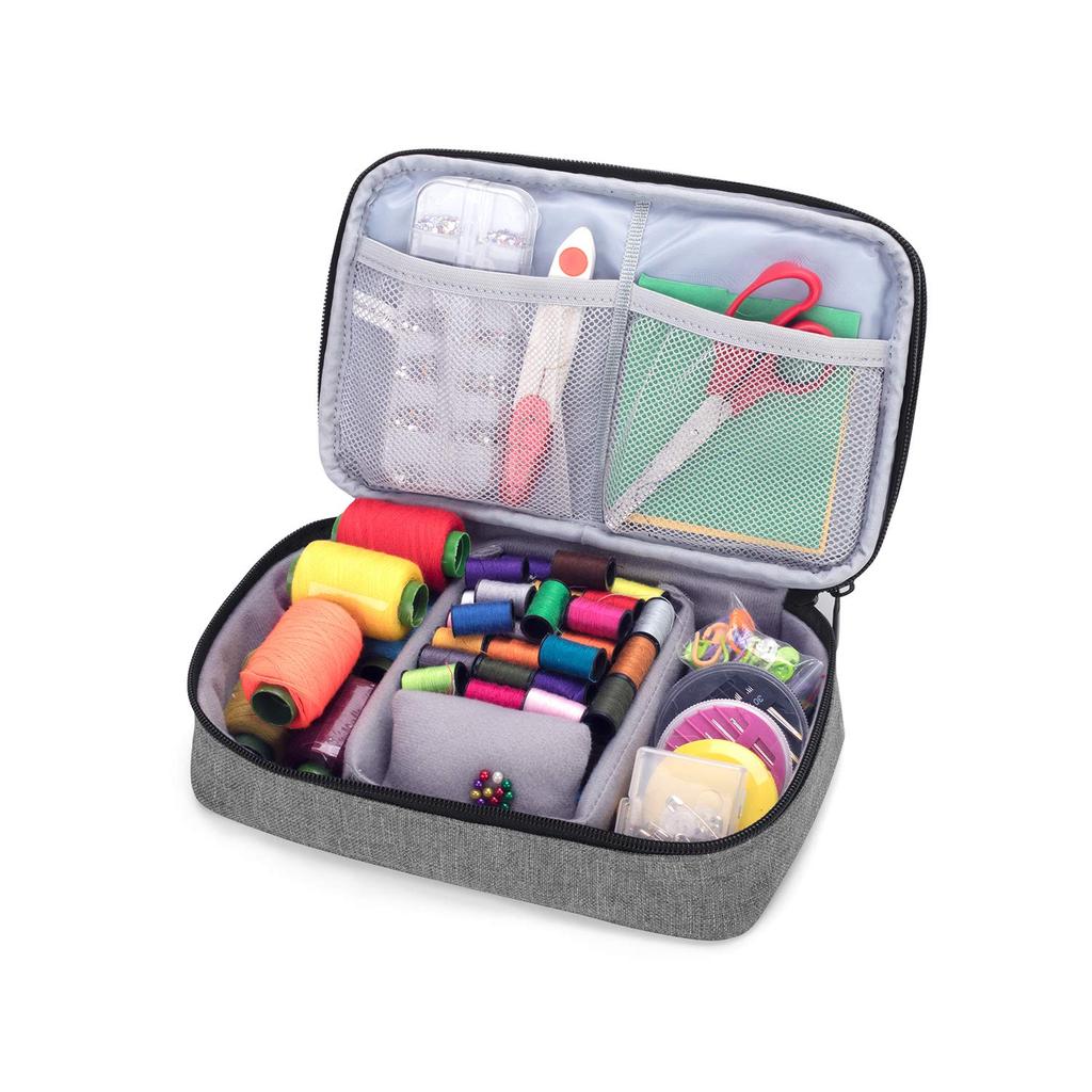 Luxja Sewing Bag Sewing Box Sewing Box Gray [Bag Only] L,